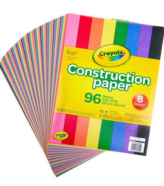 Crayola 96 Sheet 9" x 12" Construction Paper Pack, , hi-res, image 2