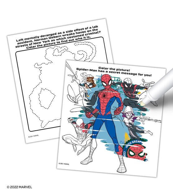 Bendon Marvel Spider Man Board Book & Imagine Ink marker, , hi-res, image 4