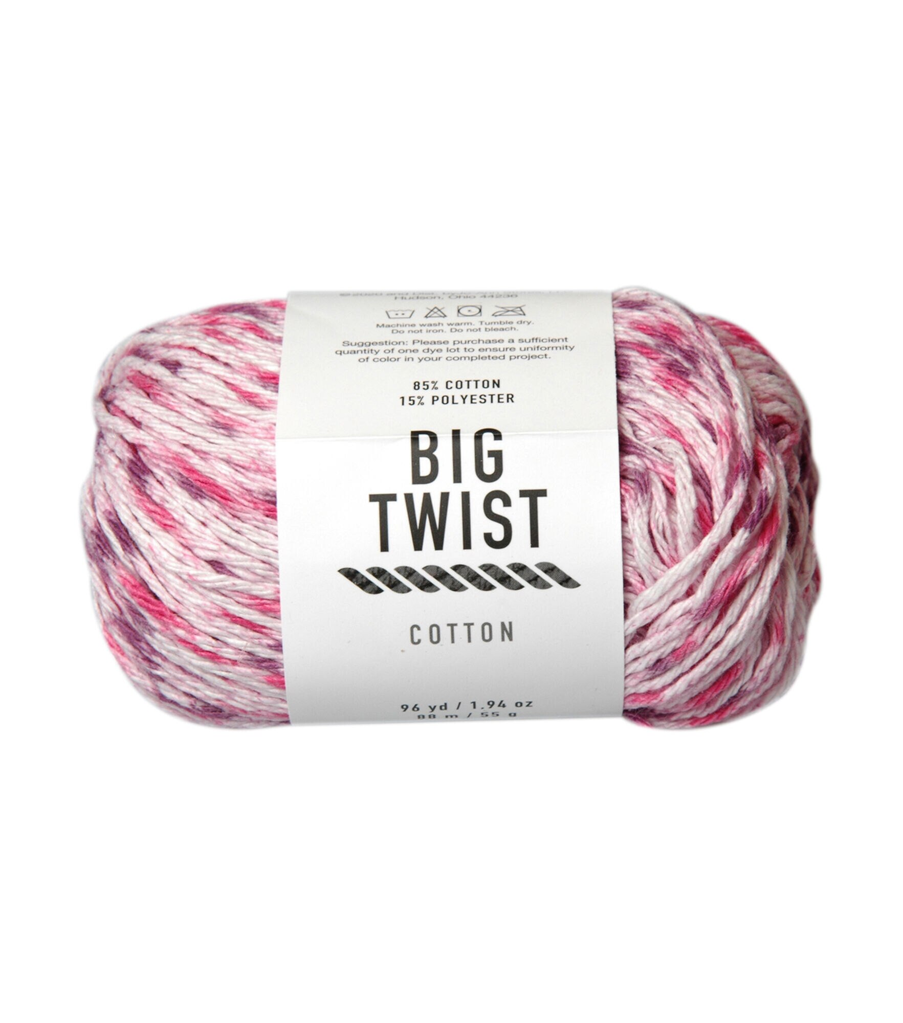 Big Twist 2oz Medium Weight Cotton Blend 107yd Yarn - Underwater Stipple - Big Twist Yarn - Yarn & Needlecrafts