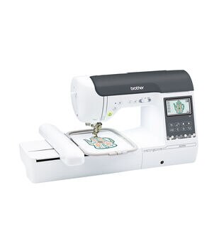  Brother Embroidery Machine, PE535, 80 Built-in Embroidery  Designs, 9 Font Styles, 4 x 4 Embroidery Area, Large 3.2 LCD  Touchscreen, USB Port