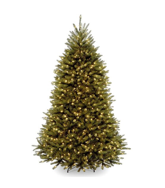 National Tree 6' Pre Lit Dunhill Fir Hinged Christmas Tree