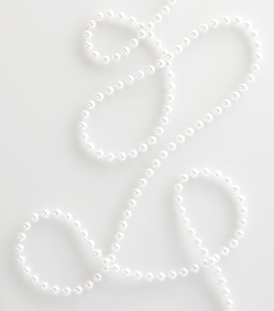 Simplicity Bead & Pearl Trim Silver & White by Joann