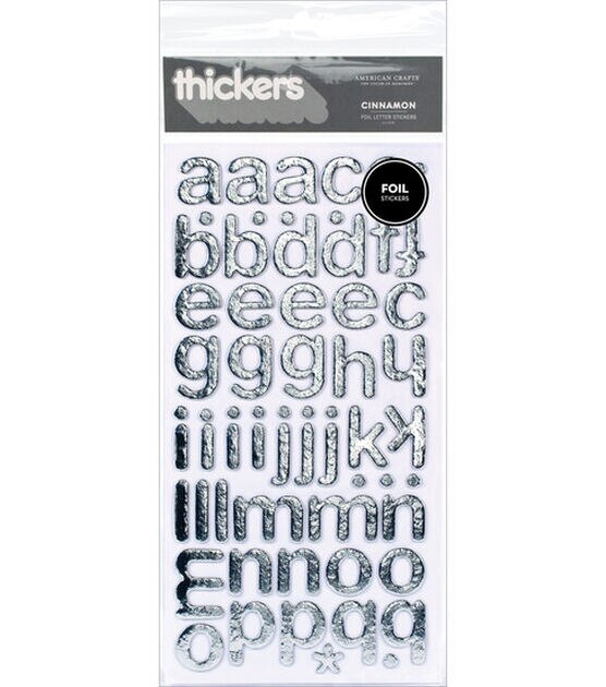 American Crafts Thickers Foil Stickers 2/Pkg Hardcover - Gold