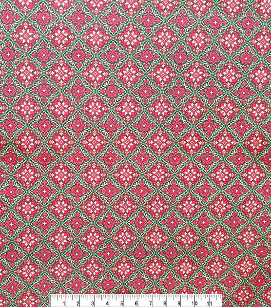 Medallions Christmas Metallic Cotton Fabric, , hi-res, image 2