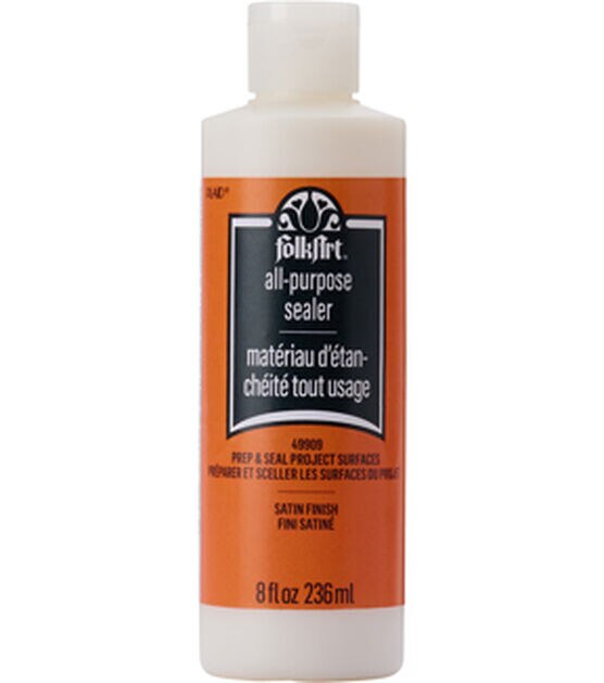 FolkArt K891 Outdoor Acrylic Sealer (8 Ounce), 891 Satin Finish