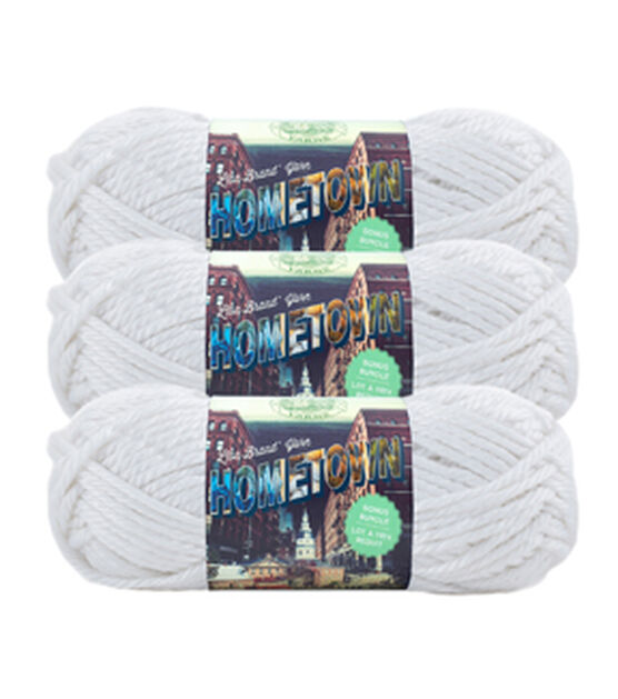 Lion Brand Hometown 162yds Super Bulky Acrylic Bonus Yarn 3 Bundle, , hi-res, image 1