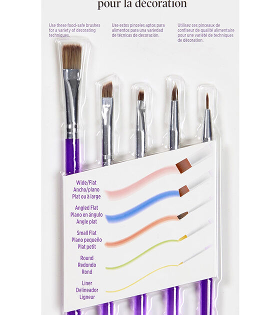 Fundamentals Paint Brush Set Short Handled For Decorative Arts, Watercolor,  Acrylic, Oils, Set Of 6 Fine Paint Brushes - Set No. 11