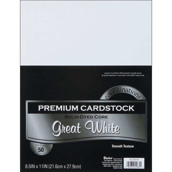 8.5 x 11 | 100lb Cover Cardstock (white)