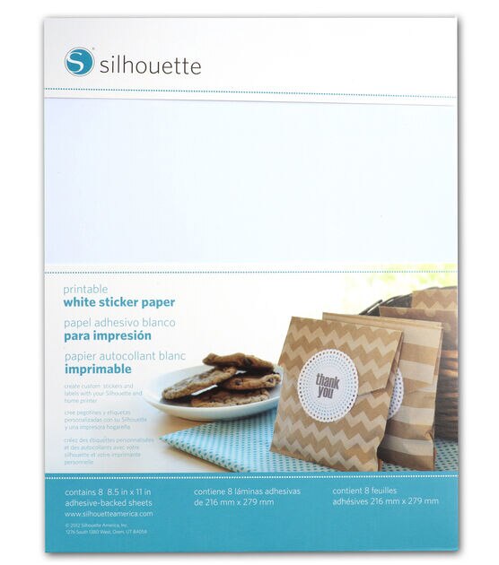 Silhouette America Inc Printable Sticker Paper