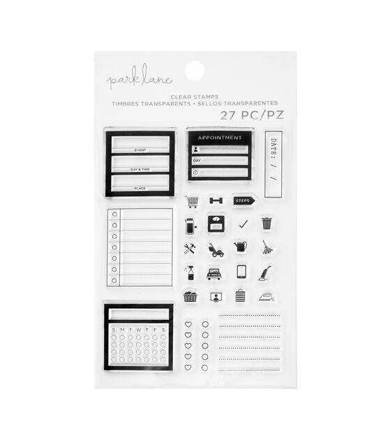 daily planner stamps clear planner journal stamps plan it stamp set for  planner