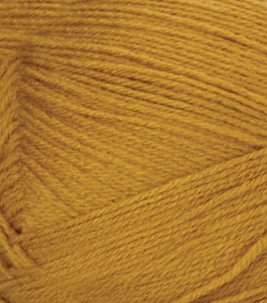 Value Pound Plus Worsted Acrylic Yarn by Big Twist, Mustard, swatch, image 9