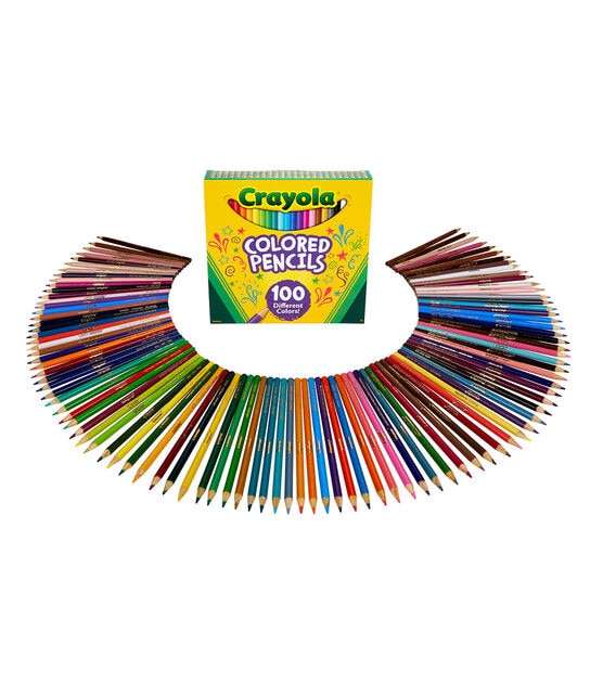 Crayola Signiture 100 Colored Pencils, Assorted Colors, Adult