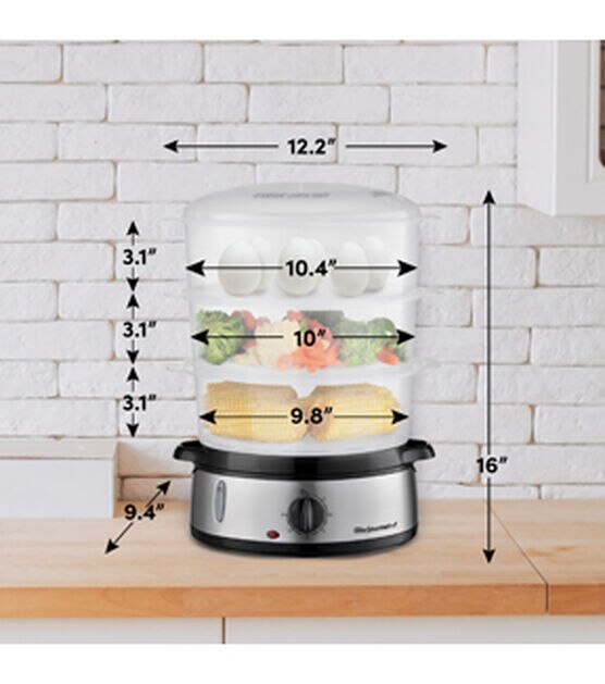 3 Tier Vegetable Steamer Pan Set Food Stainless Steel Pot Cooking