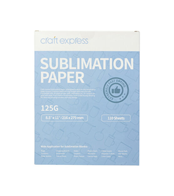 Craft Express 8.5” x 11” Sublimation Paper 110 Sheets