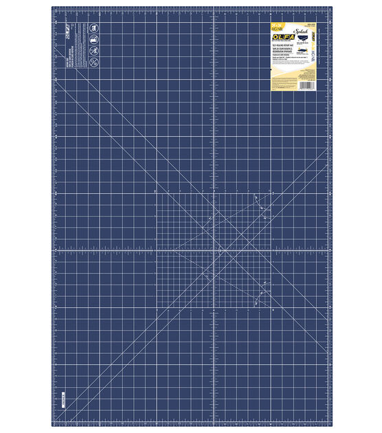 OLFA Double-sided Rotary Mat 24X36-Navy 