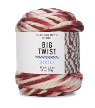 Big Twist Acrylic Worsted Carousel Yarn - Berry - Big Twist Yarn - Yarn & Needlecrafts