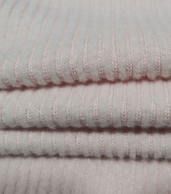 Solid Cozy Ribbed Knit Fabric