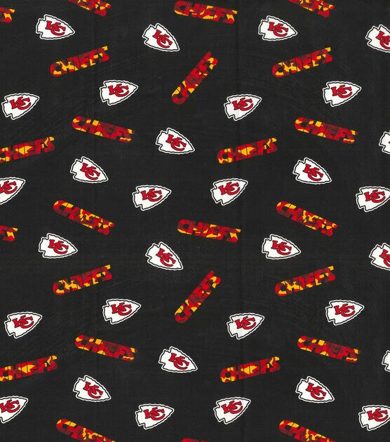 Fabric Traditions Kansas City Chiefs NFL Logo Fleece Fabric