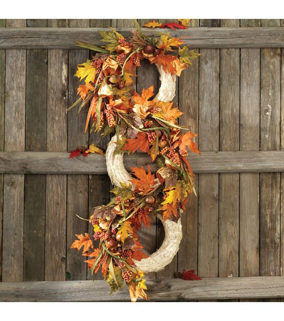 14" Natural Straw Wreath by Bloom Room, , hi-res, image 6