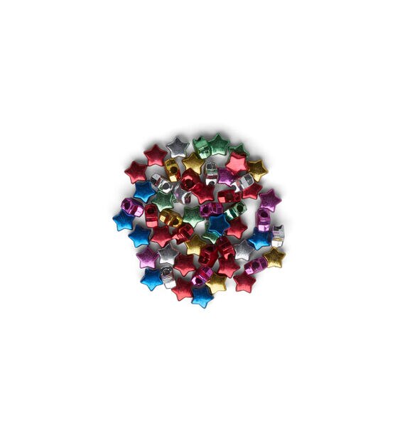 POP! Possibilities 100 pk 12mm Metallic Star Beads
