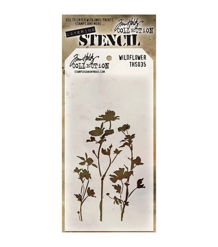 Tim Holtz - Mini Layering Stencils - SET #10 - Flourish, Wildflower an –  Hallmark Scrapbook
