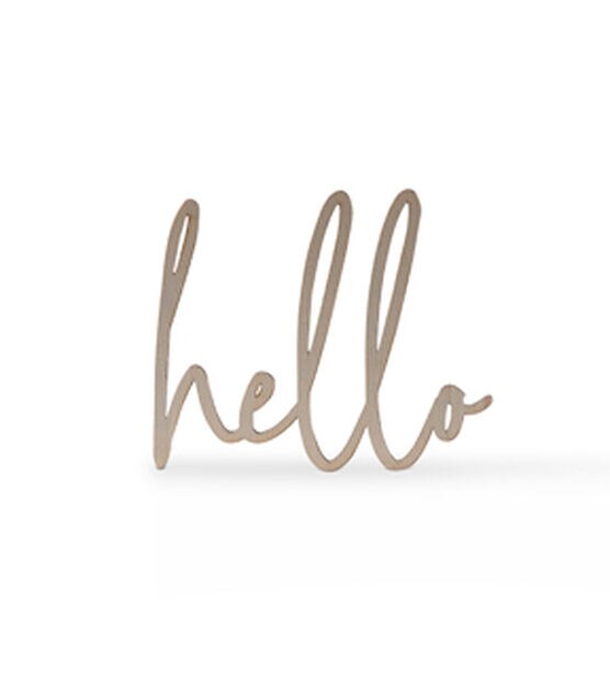 Park Lane Wooden Hello Word Decor