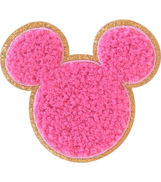Disney 3" Pink Chenille Minnie Mouse Patch