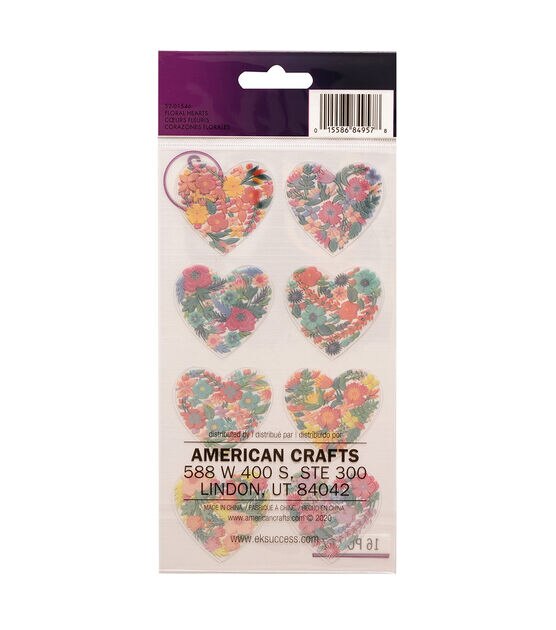 60 Sheet Valentines Heart Stickers Love Decorative Glitter Sticker for Kids  Envelopes Cards Craft Scrapbooking for Great Party Favors Gift Prize Class