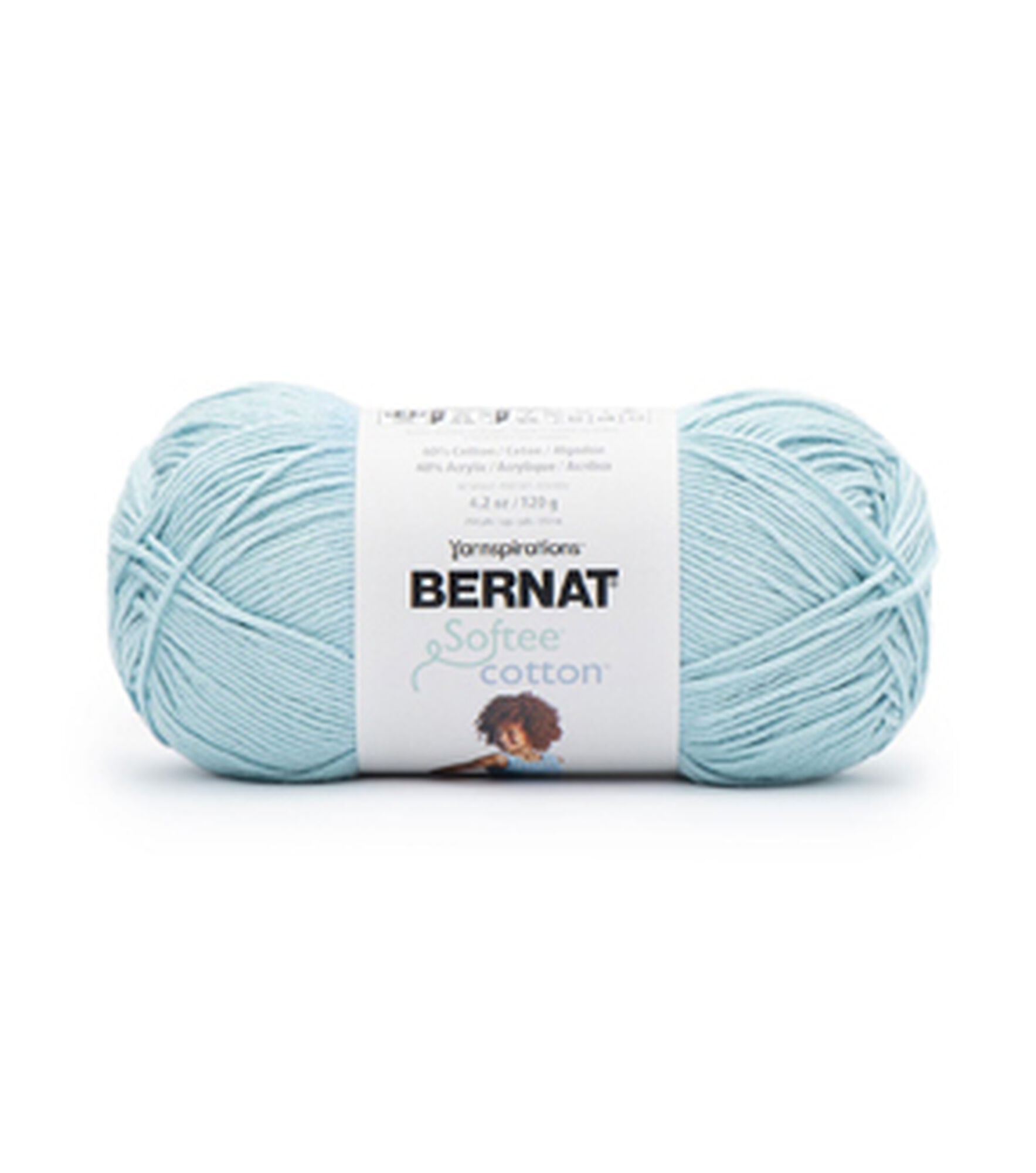 Bernat Softee 254yds Light Weight Cotton Yarn, Dusk Sky, hi-res