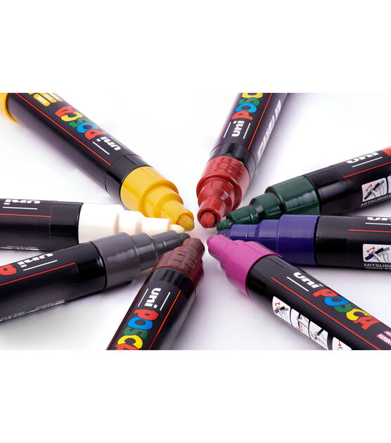 POSCA PC-5M Paint Marker Pens - 1.8-2.5mm – Sunset Tones Set of 8