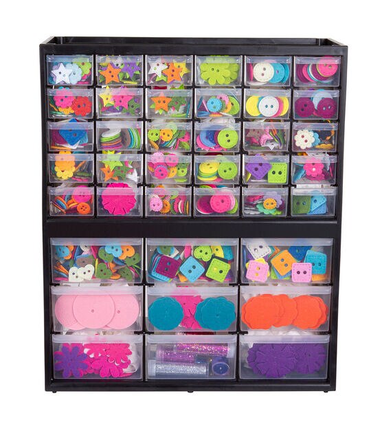 Wall Mount Hardware & Craft Storage Cabinet 39 Drawers Organizer Sewing  Supply