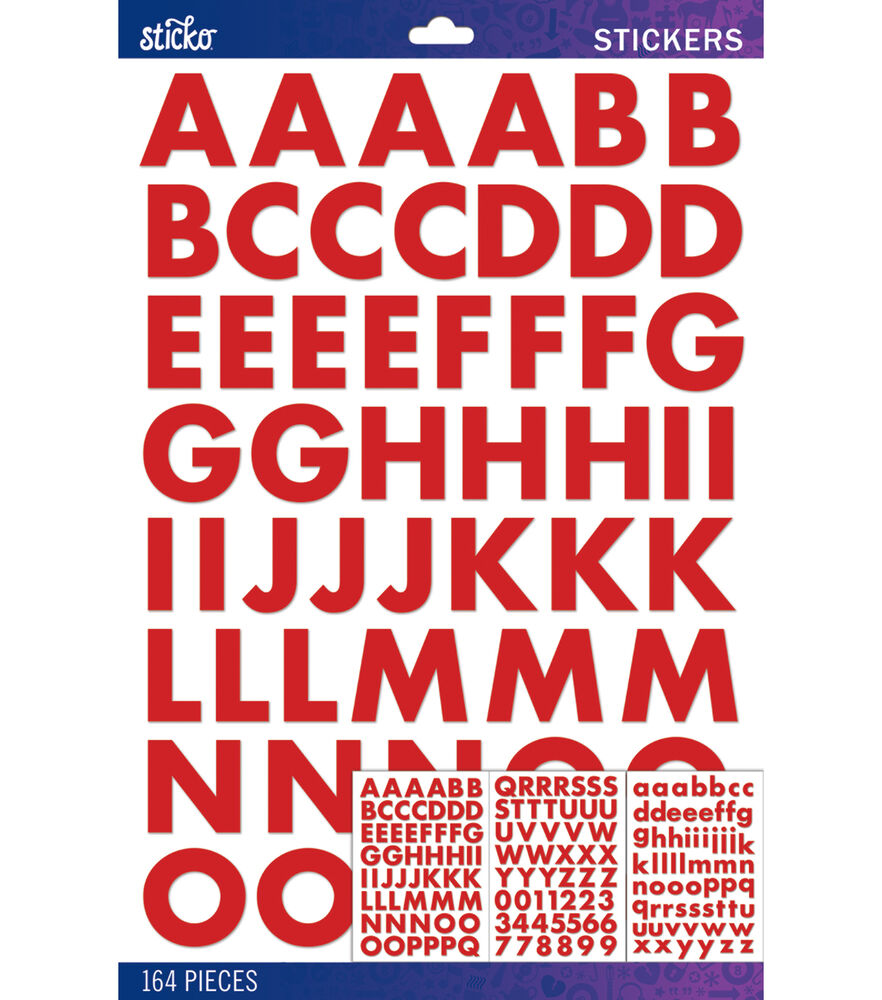 Big Font Alphabet Letter Stickers, Caps, 3-Inch, 26-Count – Homeford