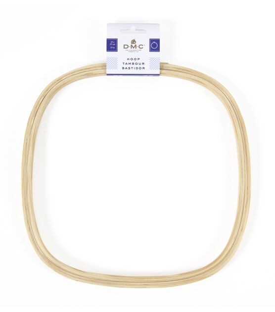 Square/Round Large Wooden Embroidery Hoop - 16.75 x 14
