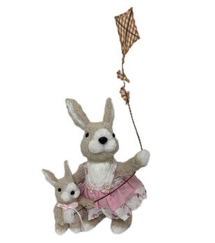 Honeybloom Braided Jute Rabbit, 18