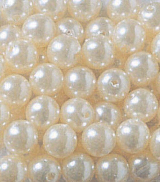 10 mm Off White Half Pearl Beads for Jewellery Making and Decoration ( –