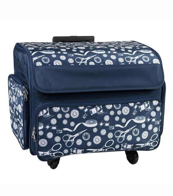 1 Piece Sewing Tools Printed Craft Pattern Sewing Machine Bag + Trolley  Insert Pouch Fashion Cute Style Polyester Square Large Capacity Double  Layer