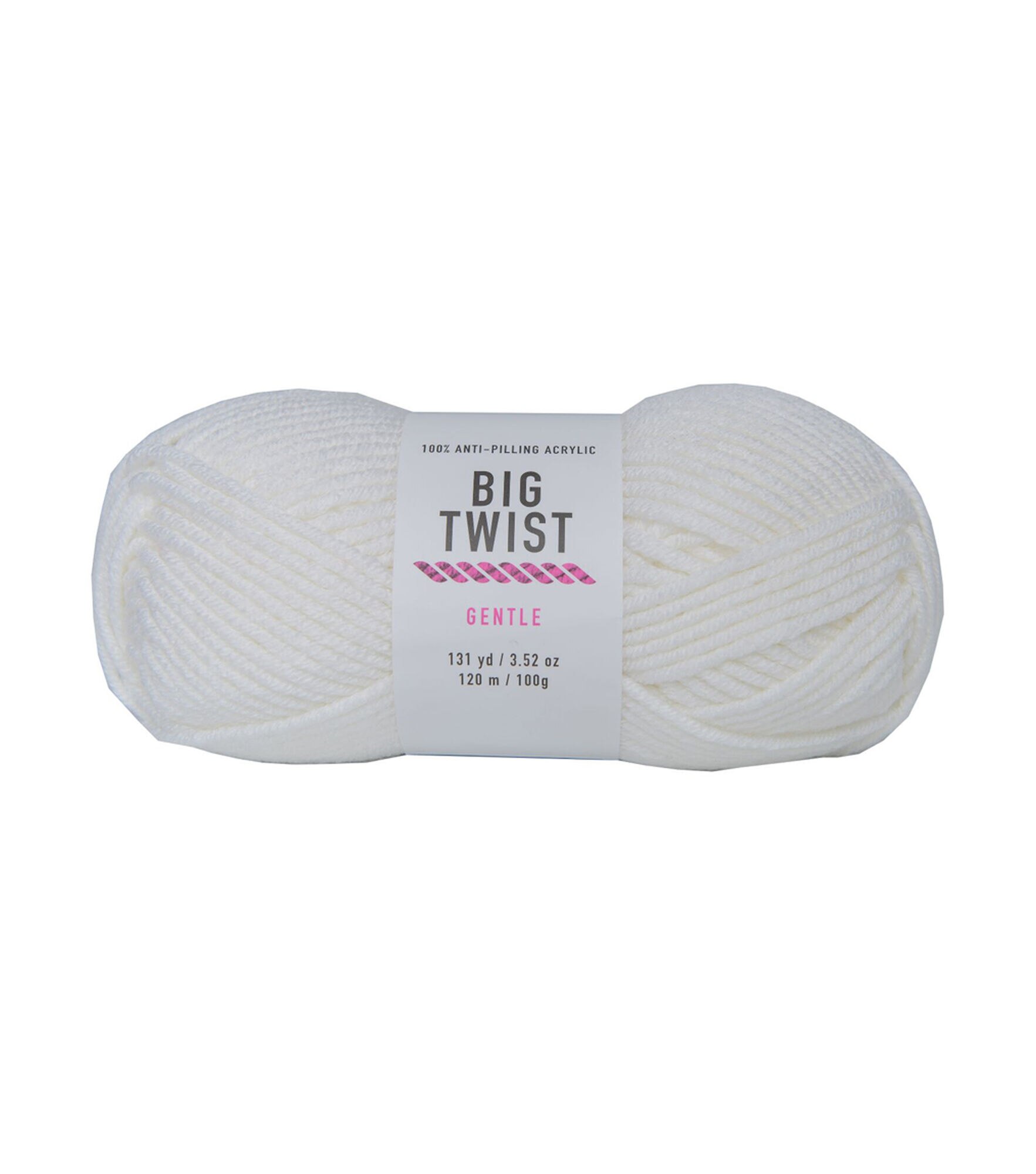 Big Twist 6oz Light Weight Acrylic 219yd Shine - White - Big Twist Yarn - Yarn & Needlecrafts