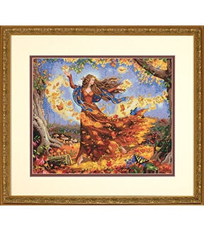 Dimensions Gold Collection Fall Fairy Counted Cross Stitch Kit-14