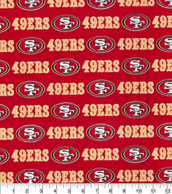 Fabric Traditions San Francisco 49ers NFL Red Cotton Fabric