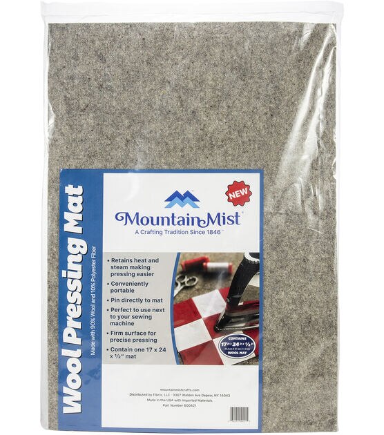 Mountain Mist Wool Pressing Mat 17''X24''X.5'' Grey
