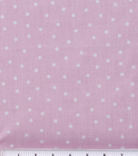 Polka Dots on Pink Quilt Cotton Fabric by Keepsake Calico