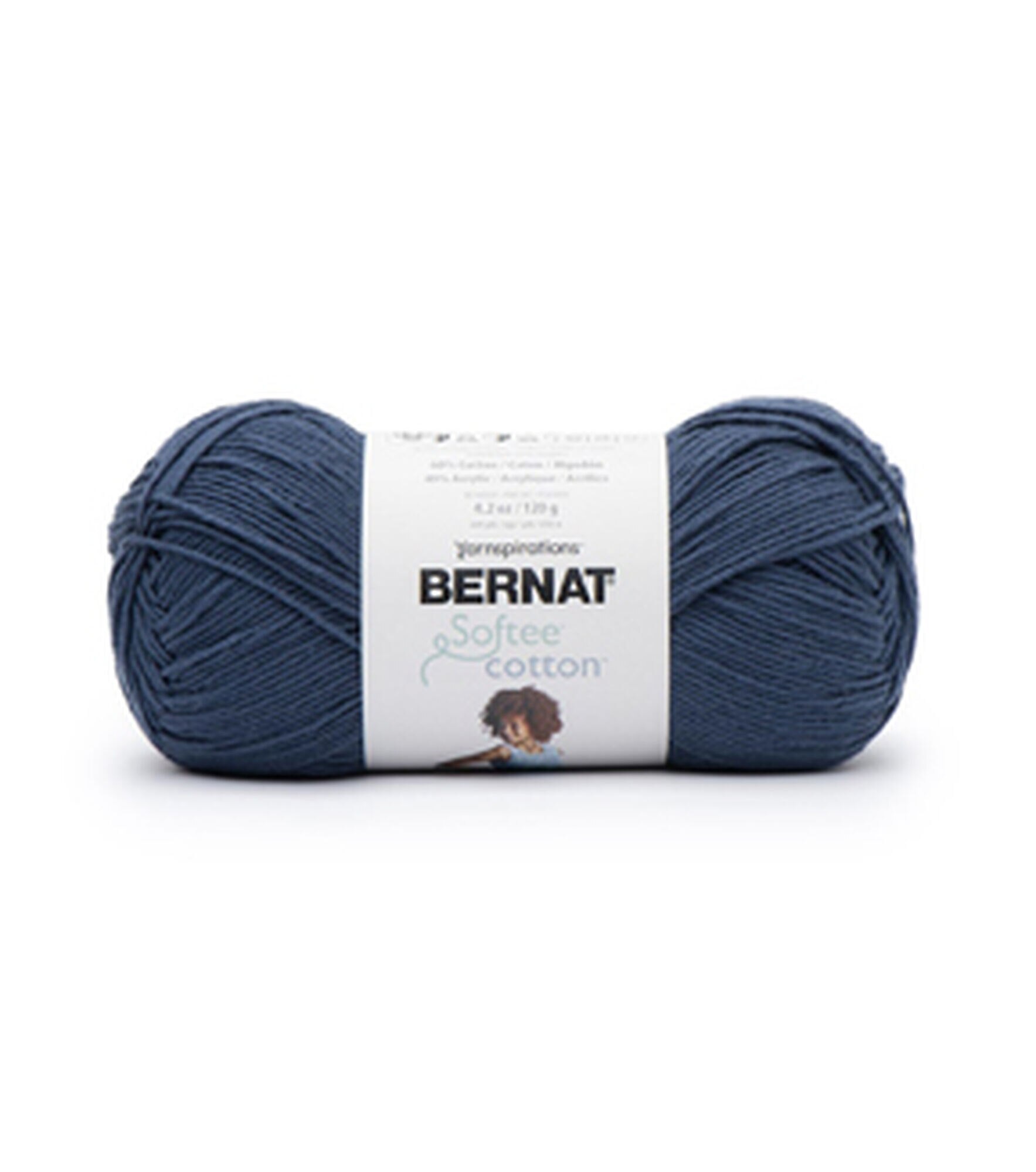 Bernat Softee 254yds Light Weight Cotton Yarn, Seaside Blue, hi-res