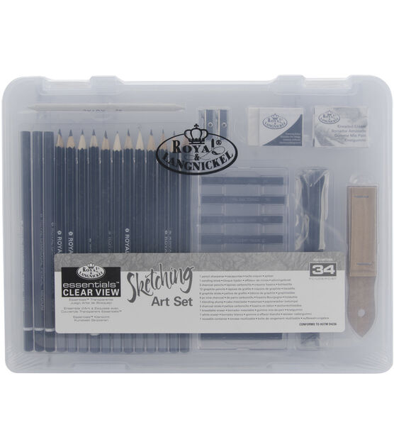 Crafter's Closet Pencil Sketch Set, Charcoal Pencils, Graphite