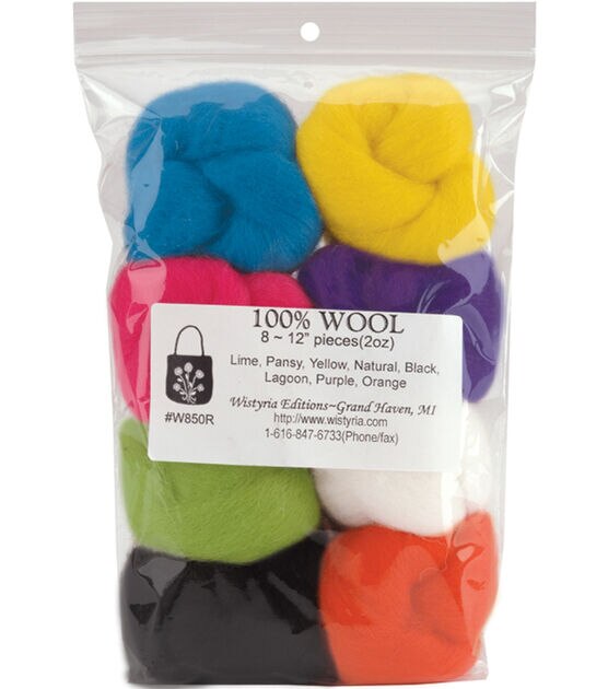 Natural Wool Roving (Lime Green)  Clover – Clover Needlecraft, Inc.