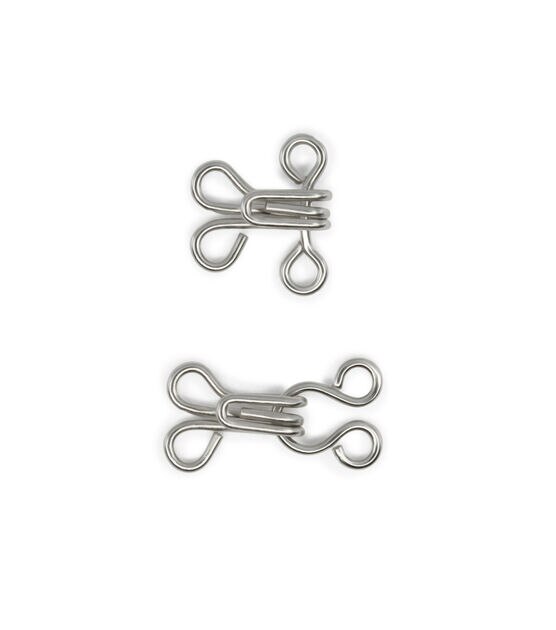 Dritz Hooks & Eyes, Size 1, 72 Sets, White - Size 2