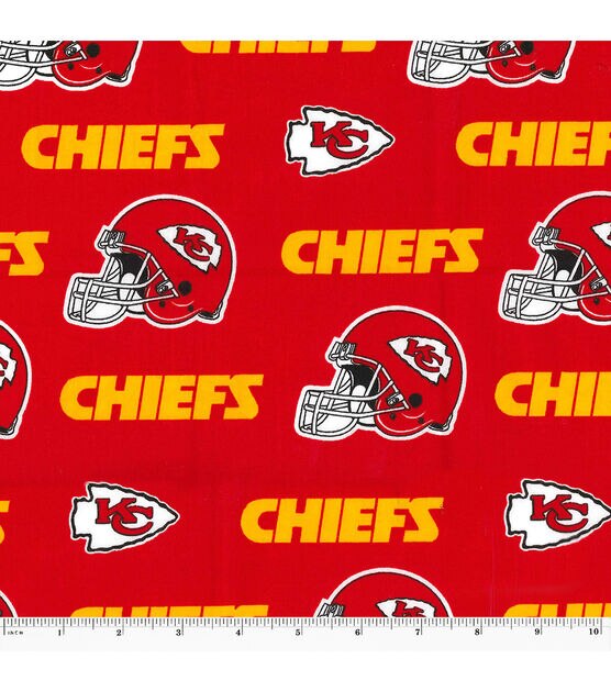 KC chiefs Football animal print Bullet Fabric