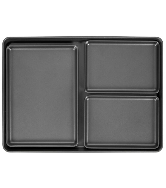 Wilton Bake It Better Nesting Steel Non-Stick Bakeware Set, 5