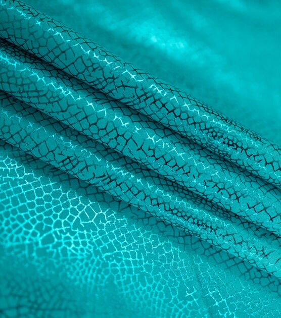 Dragonfly Wing Texture Teal Quilt Foil Cotton Fabric by Keepsake Calico, , hi-res, image 3