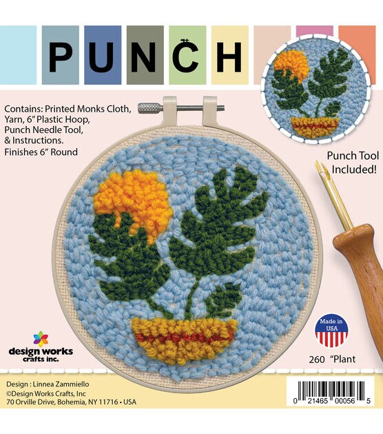 Punch needle kit for beginners including instructions