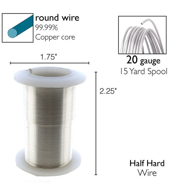 The Beadsmith Wire Elements 20 Gauge Tarnish Resistant Soft Temper Wire, 75ft in Gold | Michaels